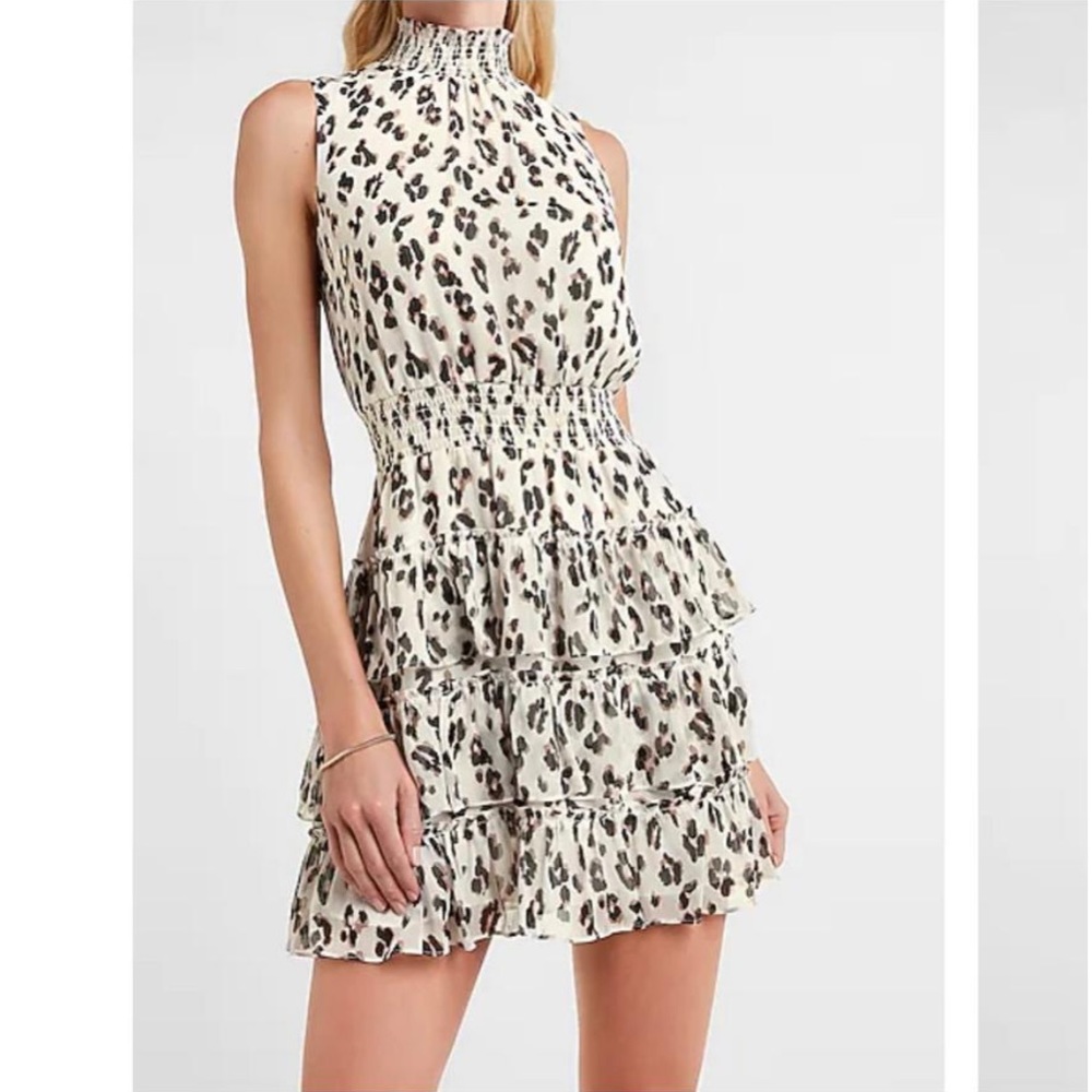 Express Leopard Mini Dress XS
